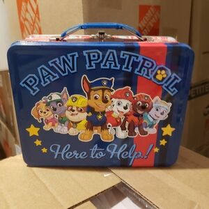 Paw Patrol Here to Help Blue and Red 2017 Metal Lunchbox with Handle